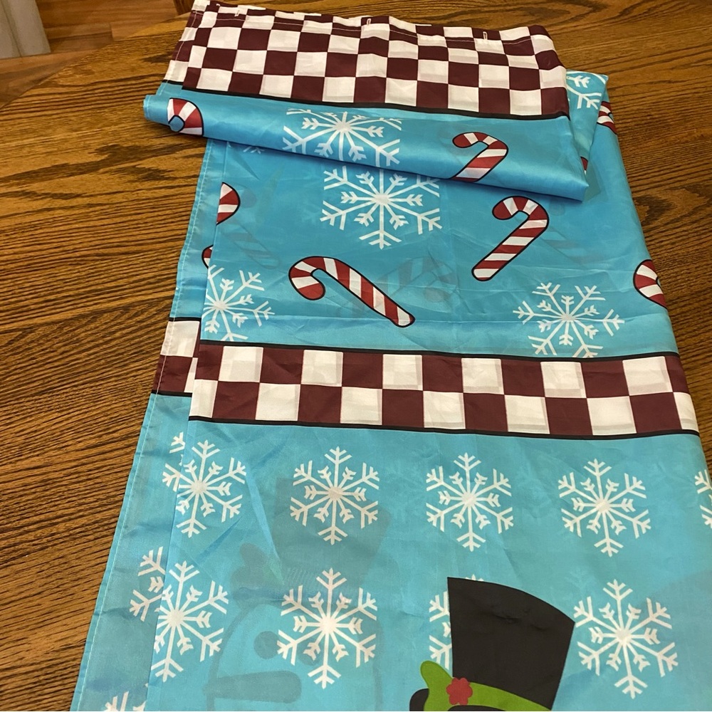 Snowmen and candy canes shower curtain**Final price*